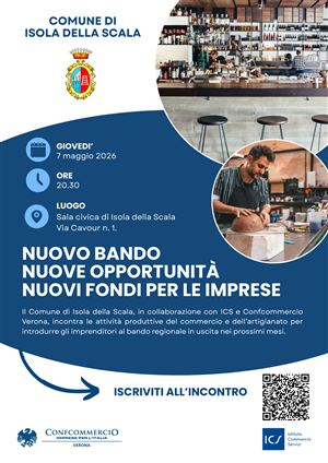 Incontro informativo per il nuovo Bando Distretti del Commercio 2026