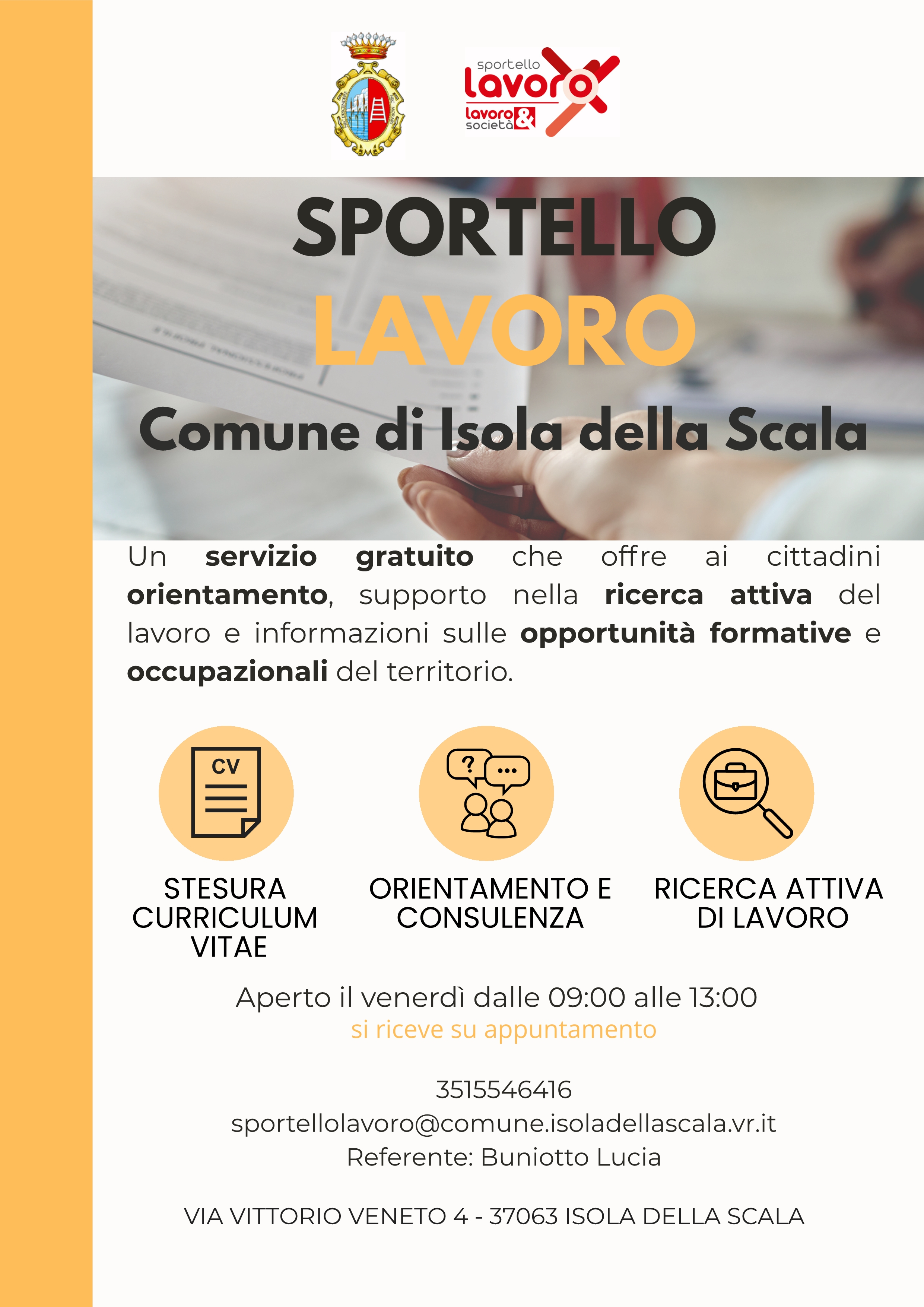Nuova veste grafica dello Sportello Lavoro e nuove offerte