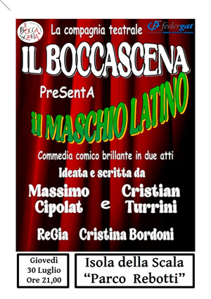 Commedia a Parco Rebotti: "Il maschio latino"