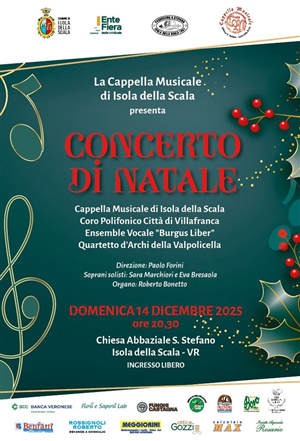 Concerto di Natale in Abbazia il 14/12/2025