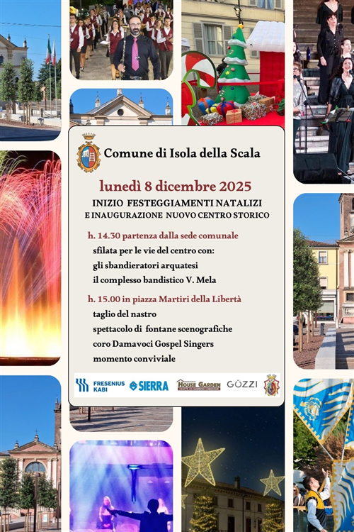 Cerimonia di inaugurazione dei festeggiamenti natalizi e del rinnovo del centro storico