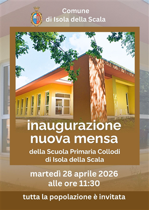 Inaugurazione nuova mensa scuola primaria di Isola della Scala