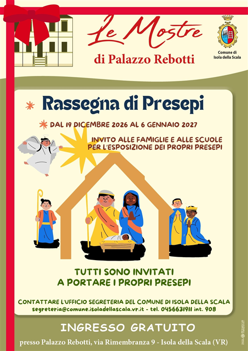 Mostra di presepi a Palazzo Rebotti: partecipa anche tu